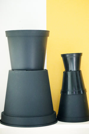 Black Plastic Pot